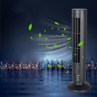 Mini Air Fan DEESEE(TM) New Mini Portable USB Cooling Air Conditioner Purifier Tower Bladeless Desk Fan (Black) - B07334HFP5